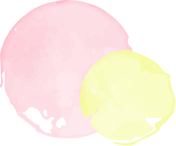 水彩の飾りイラスト