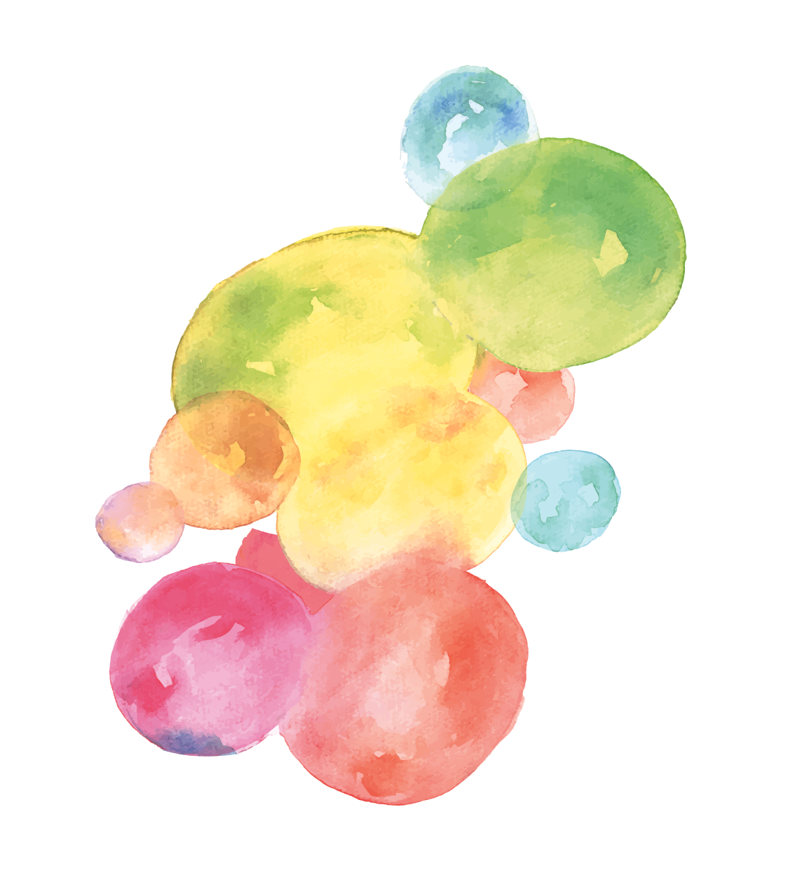 水彩の飾りイラスト