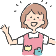 女性保育者のイラスト